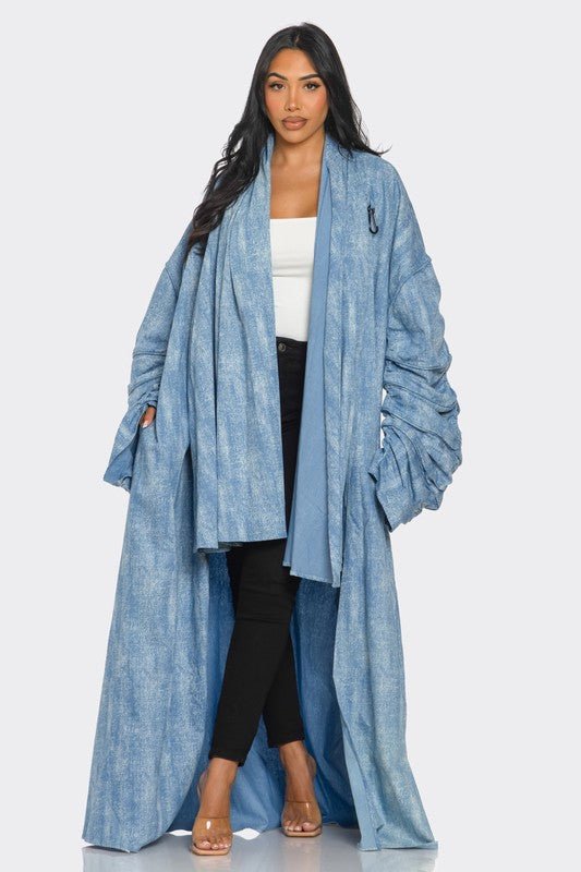 Maxi Denim Duster Coat - KOKOTETE