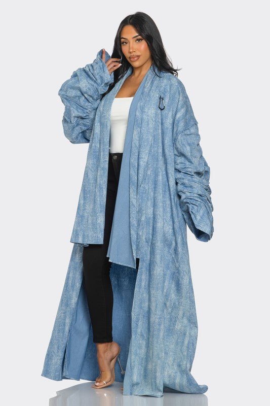 Maxi Denim Duster Coat - KOKOTETE