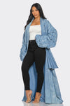 Maxi Denim Duster Coat - KOKOTETE