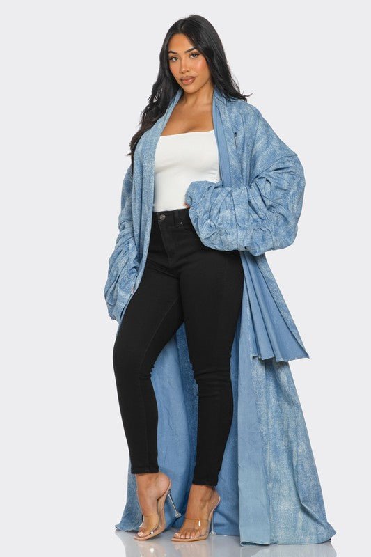 Maxi Denim Duster Coat - KOKOTETE