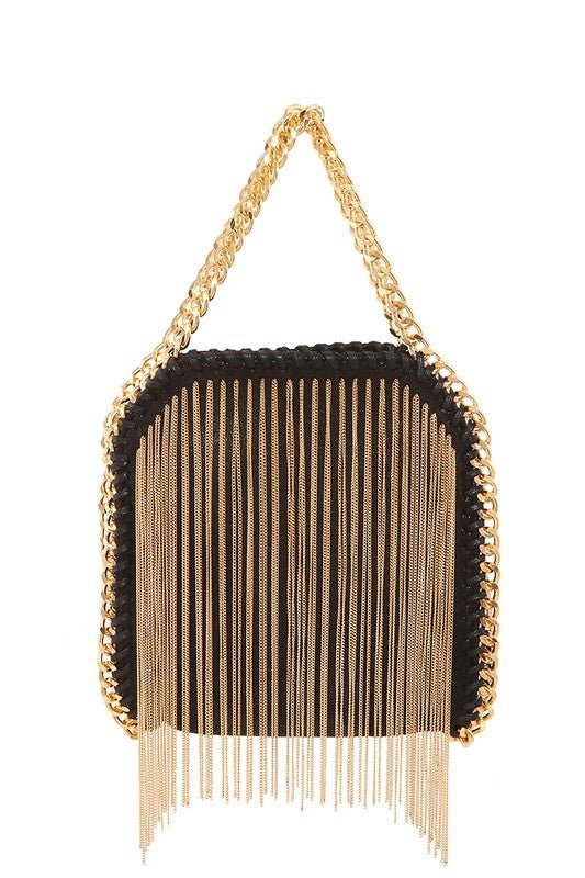 Metal Fringe Chain Crossbody Bag - KOKOTETE