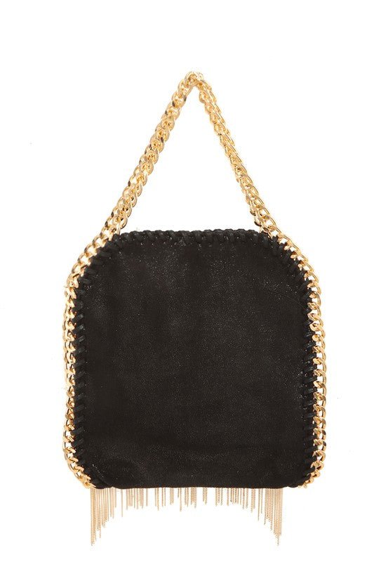 Metal Fringe Chain Crossbody Bag - KOKOTETE