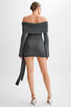 MINI BEGE SUMMER KNIT DRESS - KOKOTETE
