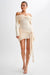 MINI BEGE SUMMER KNIT DRESS - KOKOTETE