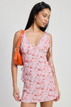MINI FLORAL V NECK DRESS - KOKOTETE