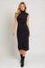 Mock Neck Sweater Midi Dress - KOKOTETE