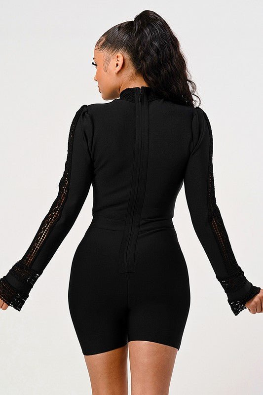 MORE THAN ENOUGH LACE BANDAGE ROMPER - KOKOTETE