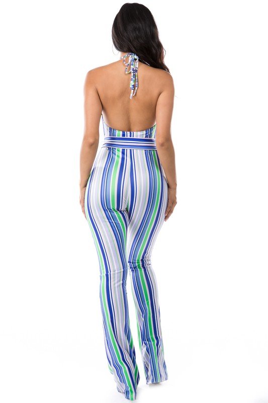 MULTI STRIP JUMPSUIT - KOKOTETE