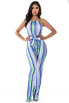 MULTI STRIP JUMPSUIT - KOKOTETE
