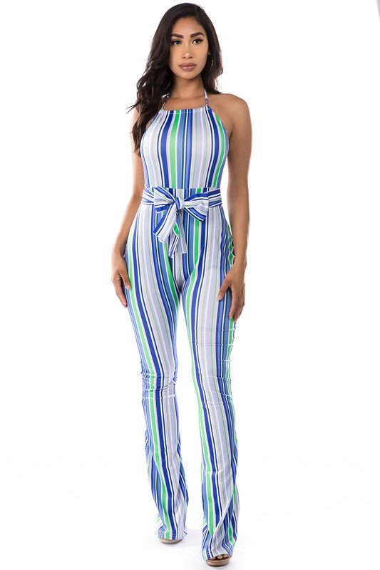 MULTI STRIP JUMPSUIT - KOKOTETE