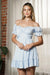 Off Shoulder Ruffle Mini Dress - KOKOTETE