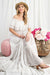 Off the Shoulder Ruffle Maxi Dress - KOKOTETE