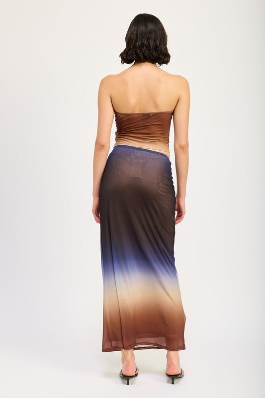 OMBRE MESH SKIRT - KOKOTETE