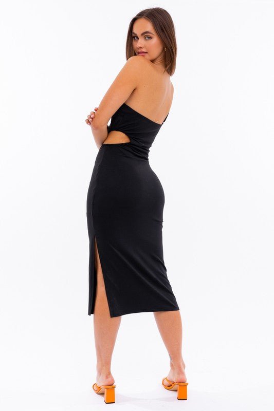 One Shoulder Midi Dress - KOKOTETE
