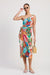 ONE SHOULDER WRAPPED MIDI DRESS - KOKOTETE