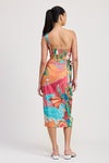 ONE SHOULDER WRAPPED MIDI DRESS - KOKOTETE
