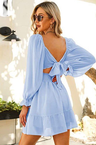 Open back dress - KOKOTETE