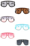 Oversize Square Fashion Shield Visor Sunglasses - KOKOTETE
