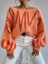 Oversized balloon sleeve sweater - KOKOTETE