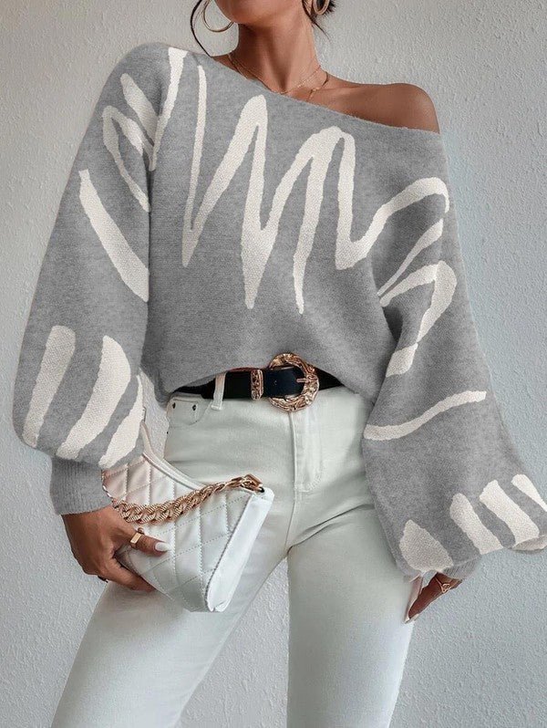 Oversized balloon sleeve sweater - KOKOTETE