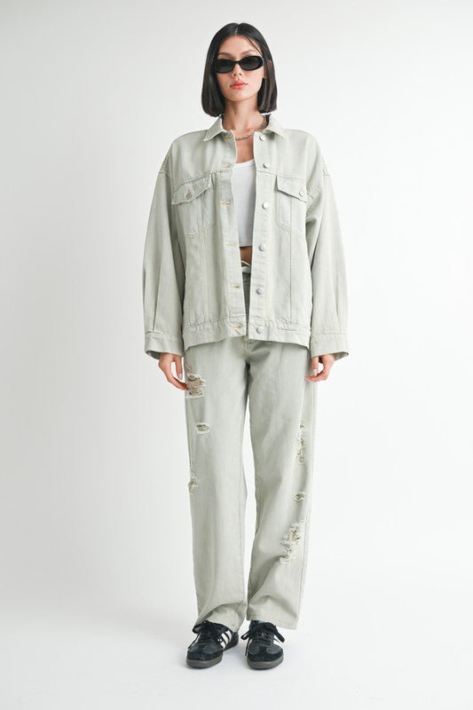 OVERSIZED DENIM JACKET - KOKOTETE