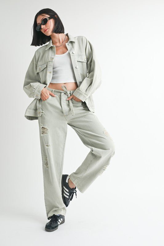 OVERSIZED DENIM JACKET - KOKOTETE