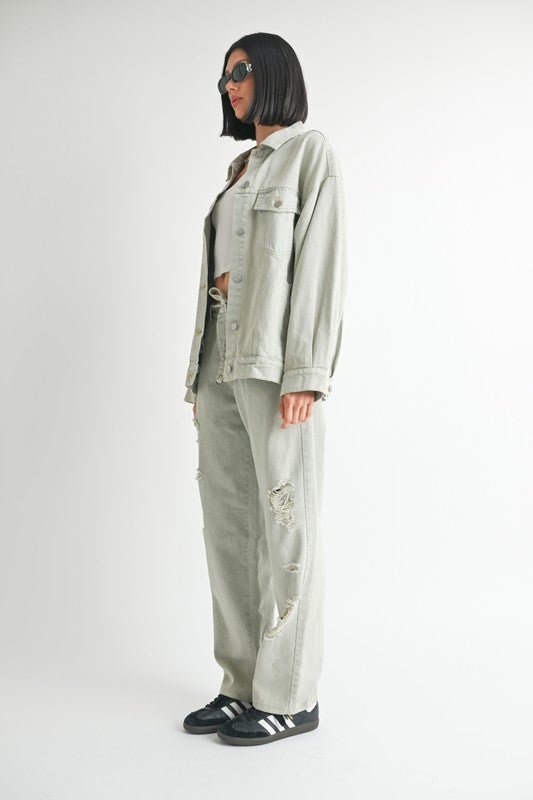 OVERSIZED DENIM JACKET - KOKOTETE