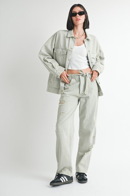 OVERSIZED DENIM JACKET - KOKOTETE