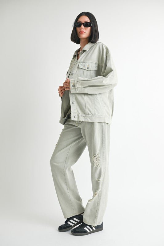 OVERSIZED DENIM JACKET - KOKOTETE