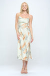 Paint Stroke Midi Slip Dress - KOKOTETE