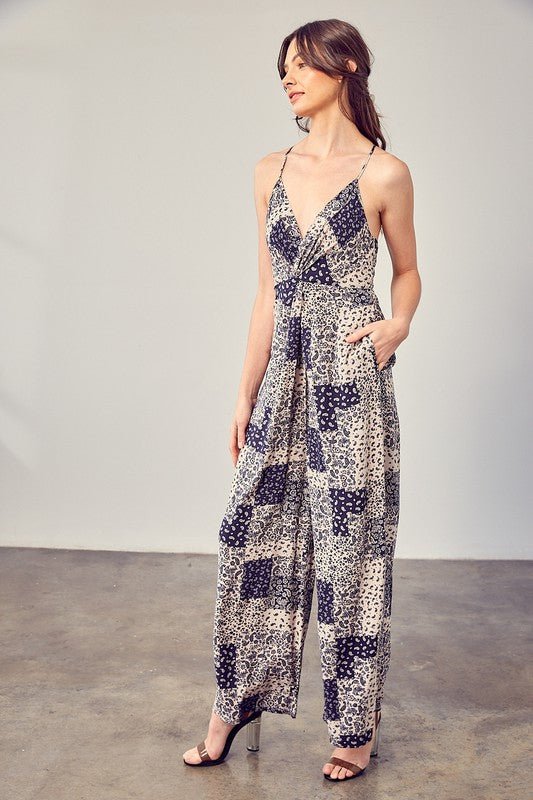 Paisley Printed Cami Jumpsuit - KOKOTETE
