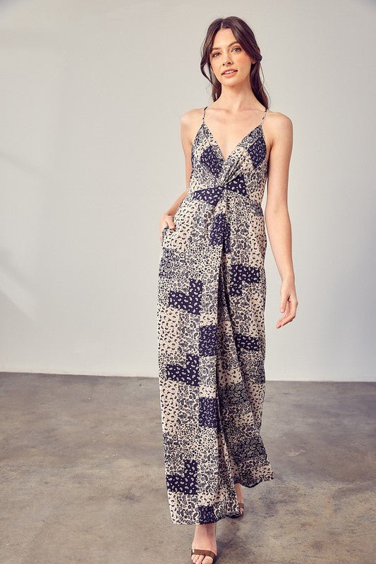 Paisley Printed Cami Jumpsuit - KOKOTETE