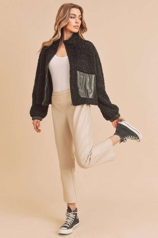 Penny Vegan Sherpa Jacket - KOKOTETE