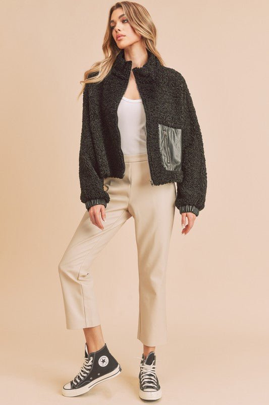 Penny Vegan Sherpa Jacket - KOKOTETE