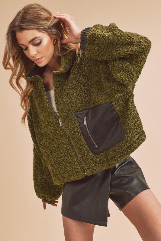 Penny Vegan Sherpa Jacket - KOKOTETE