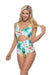 Pineapple cutout one piece swimsuit - KOKOTETE