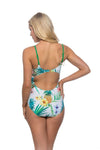 Pineapple cutout one piece swimsuit - KOKOTETE