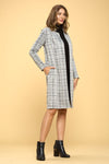 Plaid Open Coat - KOKOTETE