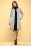 Plaid Open Coat - KOKOTETE