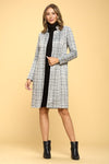 Plaid Open Coat - KOKOTETE