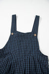 Plaid Print Buttoned Pocketed High Waist Overall - KOKOTETE