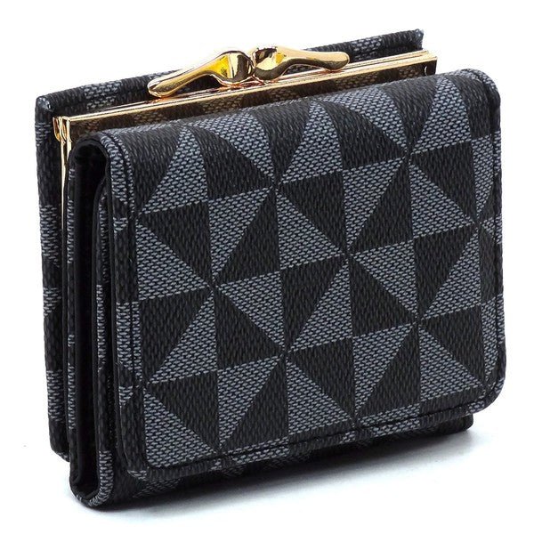 PM Monogram Kiss Lock Tri - fold Wallet - KOKOTETE