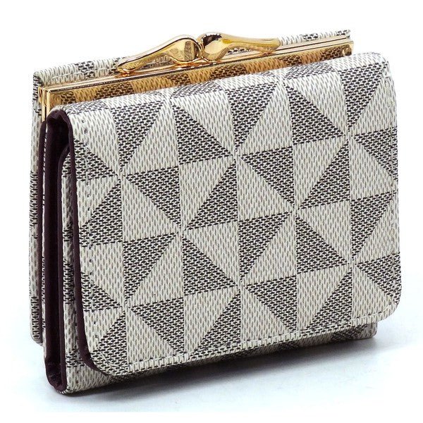PM Monogram Kiss Lock Tri - fold Wallet - KOKOTETE
