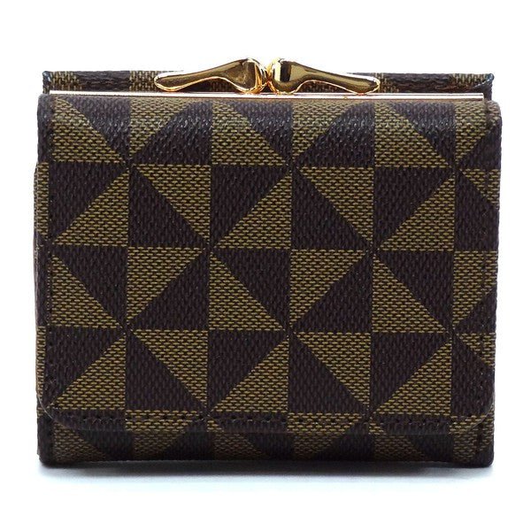 PM Monogram Kiss Lock Tri - fold Wallet - KOKOTETE