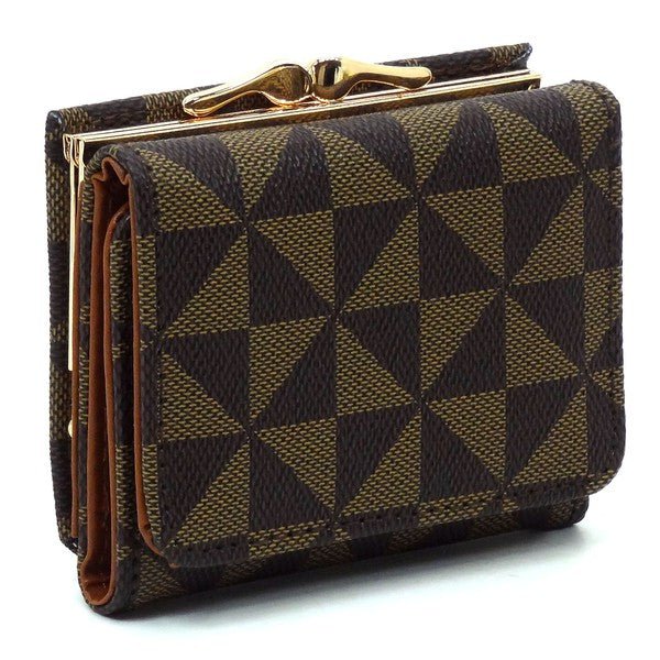 PM Monogram Kiss Lock Tri - fold Wallet - KOKOTETE