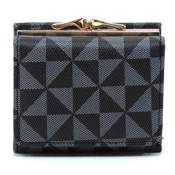 PM Monogram Kiss Lock Tri - fold Wallet - KOKOTETE