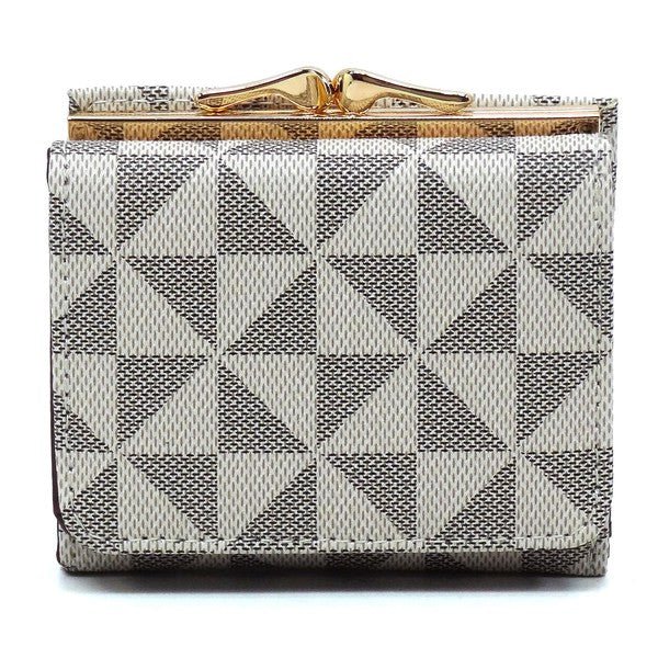 PM Monogram Kiss Lock Tri - fold Wallet - KOKOTETE