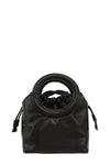 Pocket Round Handle Pu Leather Bag - KOKOTETE