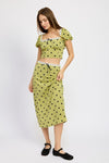 POLKA DOT TOP WITH LACE TRIM - KOKOTETE