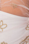 Puff Sleeve Embroidered Mesh Bodysuit - KOKOTETE